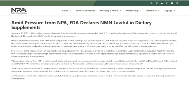 Is NMN FDA Approved Is NMN FDA Approved